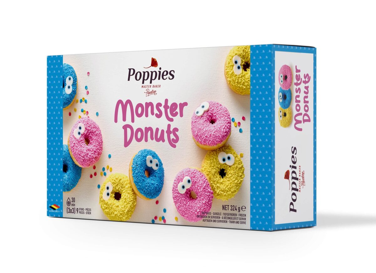 Monster donuts blokdoosje simulatie